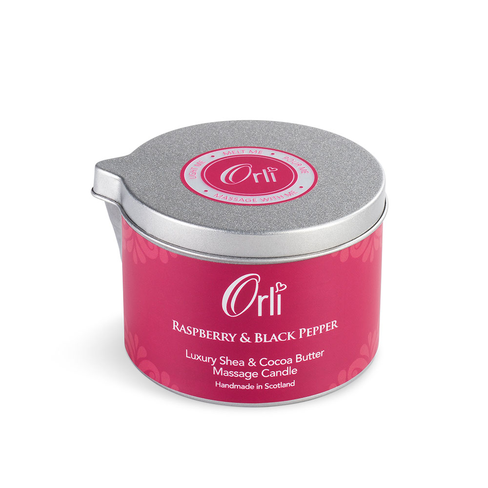 Raspberry & Black Pepper Massage Candle